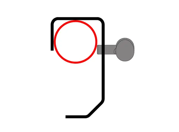 Doughty T20103 HOOK CLAMP 50mm LIGHT DUTY (20 x 3 flat) 