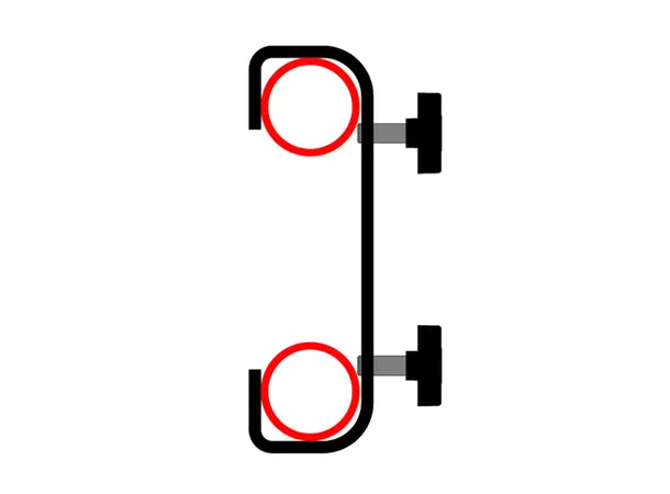 Doughty T20700 HOOK CLAMP DOUBLE ENDED (300mm centres) 