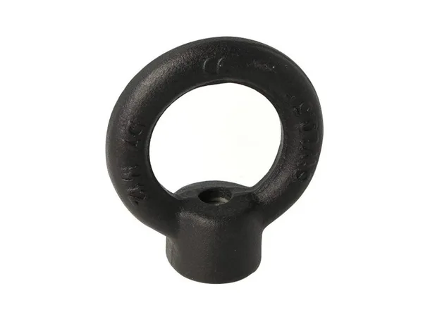 Doughty T42303 EYE NUT M12 (tested) (Black) (CONFORMS TO DIN 582) 