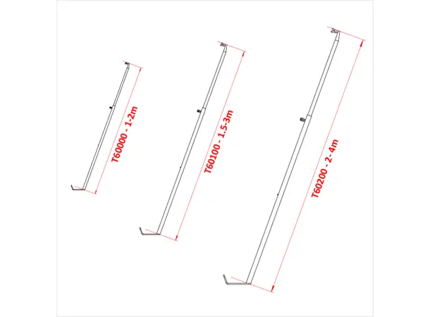Doughty T60100 EXTENDING STAGE BRACE 1.5 - 3.0 metre 