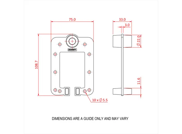 Doughty T63748 SPIGOT PLATE 