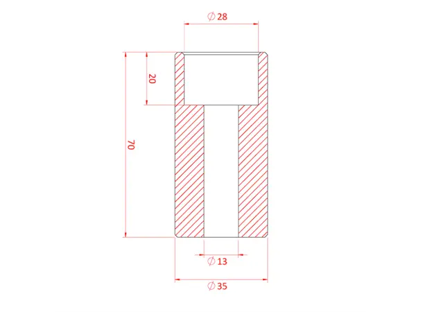 Doughty T74402 35MM SPEAKER SPIGOT MOUNT M12 