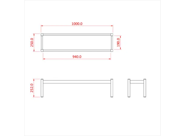 Doughty T76507 EASYDECK TRIPLE STEP MODULE 750mm HIGH 