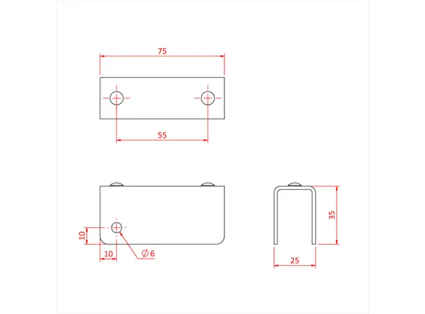 Doughty T77650 EASYDECK SUPPORT CHANNEL 