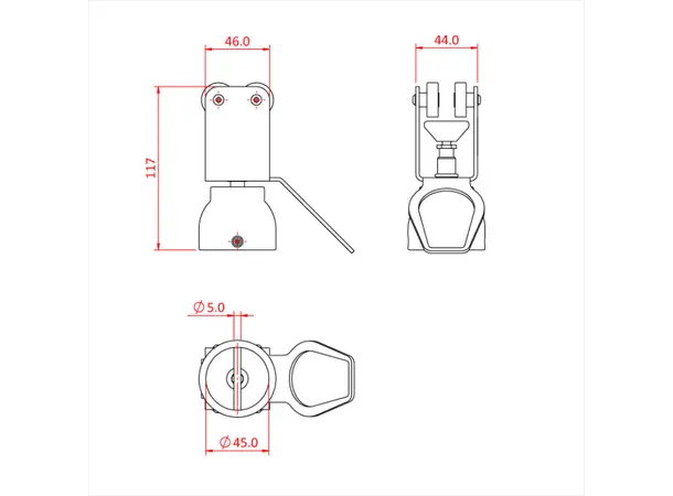 Doughty T84230 CUPPED CURTAIN BRAKE 
