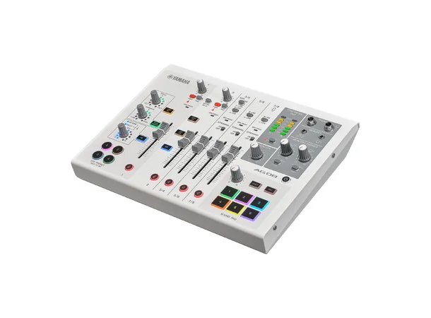Yamaha AG08WH, 8 ch live streaming mixer Mixer with USB audio I/F, Sofware bundle 