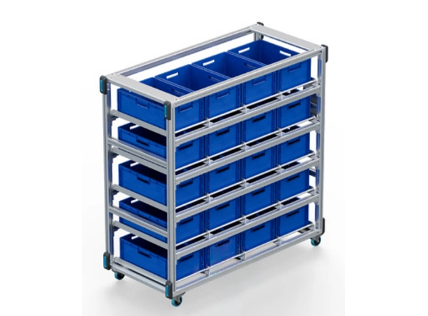 Flex cart plastic box blue 