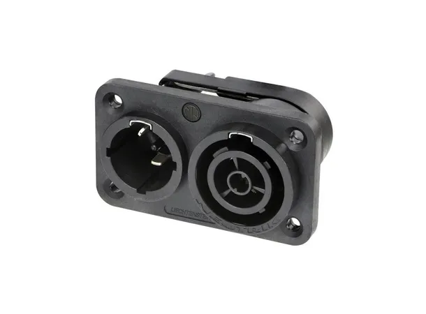 Neutrik Powercon NAC3PX True1 Duplex Chassis  IN/OUT 