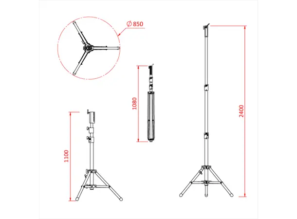 Doughty G204001 LOW BOY COMBO STAND Shadow Range 