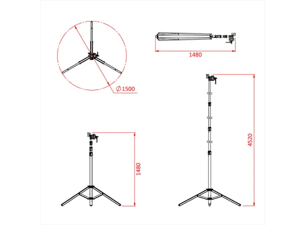 Doughty G208001 OVERHEAD STAND Shadow Range 
