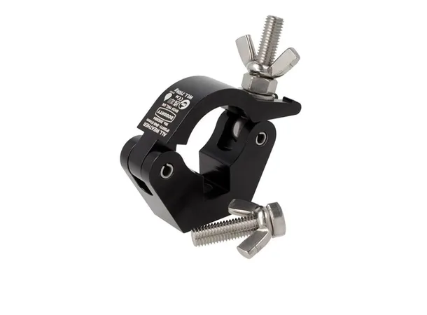 Doughty IP58010 SLIMLINE HOOK CLAMP (Silver) - STAINLESS STEEL FIXINGS 