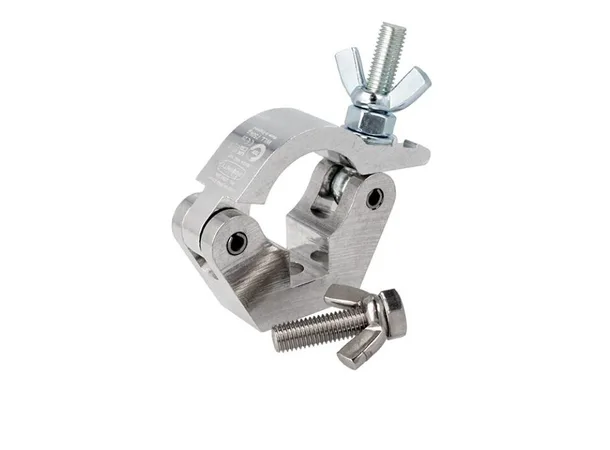 Doughty IP58010 SLIMLINE HOOK CLAMP (Silver) - STAINLESS STEEL FIXINGS 