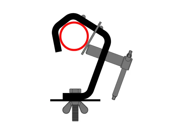 Doughty T20405 UNIVERSAL HEAVY DUTY HOOK CLAMP (C/W protector plate) 