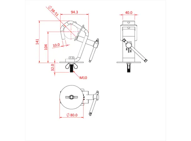 Doughty T20405 UNIVERSAL HEAVY DUTY HOOK CLAMP (C/W protector plate) 