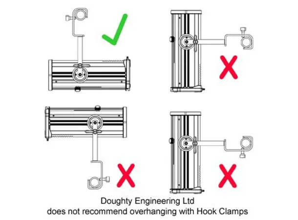 Doughty T20901 HOOK CLAMP TV SPECIFICATION (Black) 