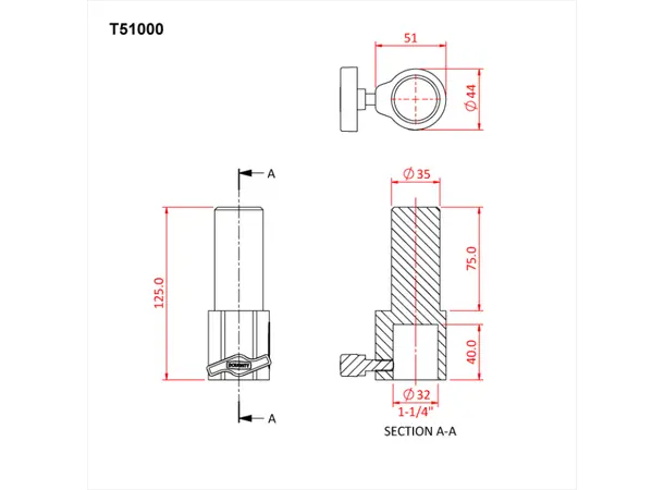 Doughty T51000 SPEAKER ADAPTOR 35mm 