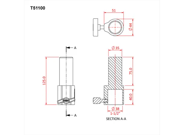 Doughty T51000 SPEAKER ADAPTOR 35mm 