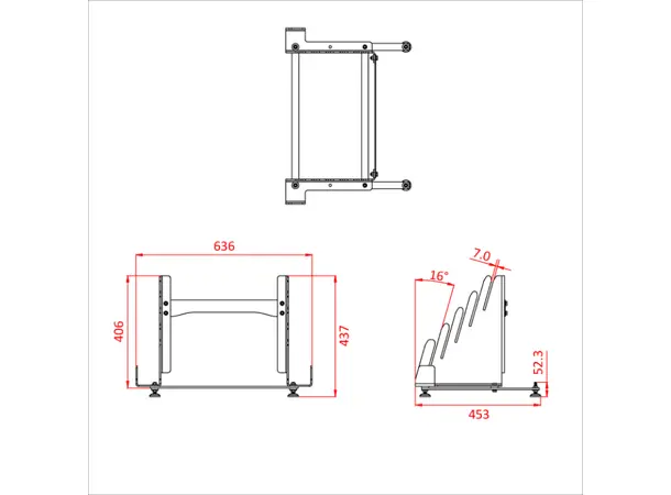 Doughty T54251 TANK TRAP FLOOR STAND (HOLDS 5 X T54250 OR 5 X T54255) 