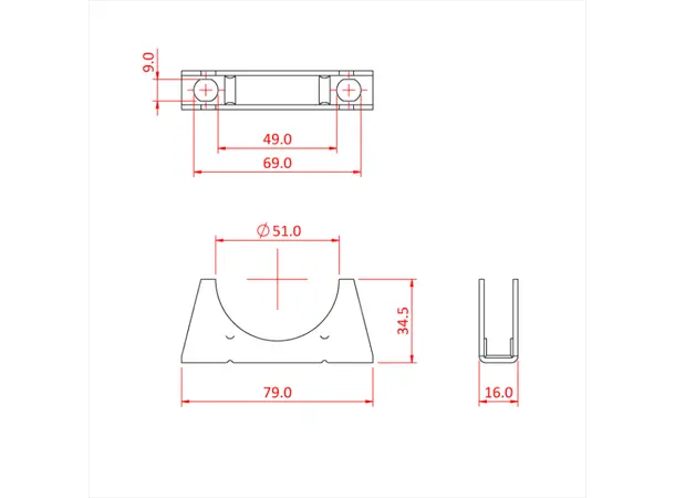 Doughty T56800 ARCHES FOR 48mm "U" BOLT 