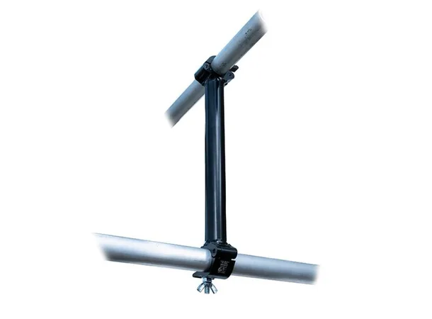 Doughty T57371 PIPE TO PIPE COUPLER 90 degree (750mm centres) (Black) 