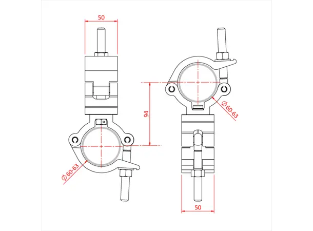 Doughty T57420 MAMMOTH CLAMP SWIVEL COUPLER 
