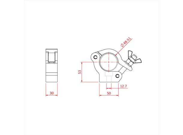 Doughty T58781 SLIMLINE SIDE ENTRY DOUGHTY CLAMP 