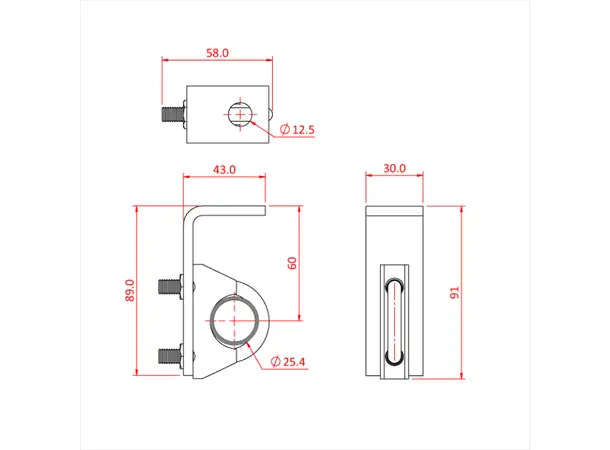 Doughty T63751 SHORT SUPPORT BRACKET 