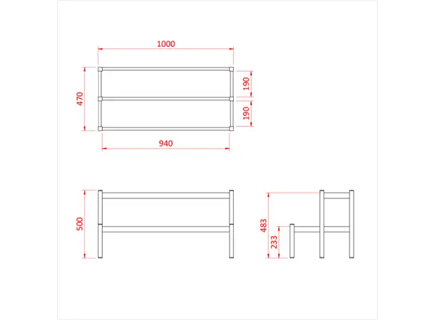 Doughty T76505 EASYDECK SINGLE STEP MODULE 250mm HIGH 