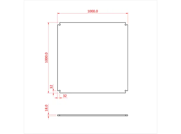Doughty T76800 EASYDECK STEP UNIT DECK PANEL 