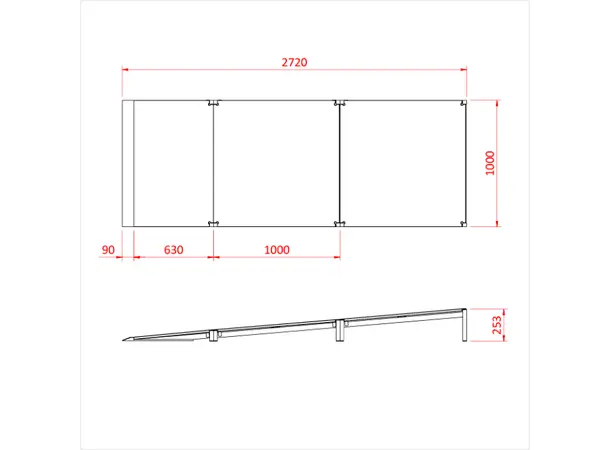 Doughty T77800 EASYDECK RAMP SYSTEM (250mm-500mm) 