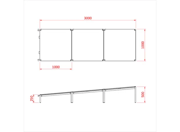 Doughty T77800 EASYDECK RAMP SYSTEM (250mm-500mm) 