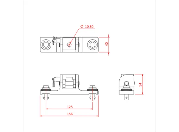 Doughty T85890 SPACE SAVER OMEGA - ROBE - 140MM CTRS 