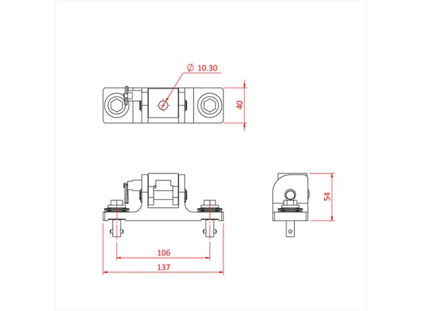 Doughty T85890 SPACE SAVER OMEGA - ROBE - 140MM CTRS 