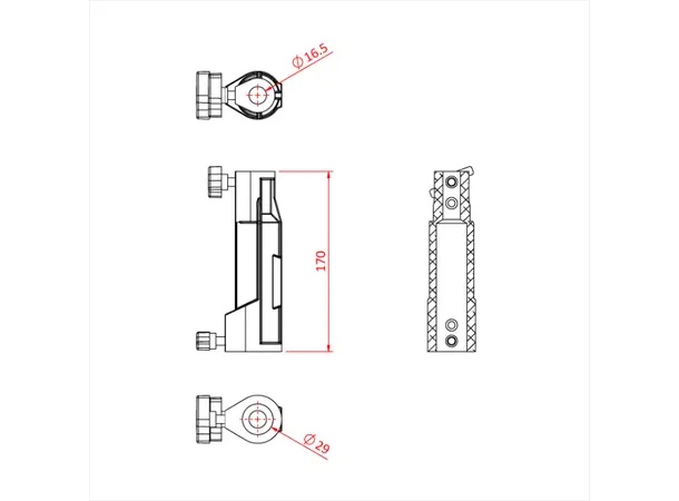 Doughty G1003 SOCKET ADAPTOR (16mm x 16mm) 