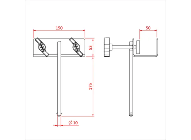 Doughty G1113 FRAME CLAMP 50mm 