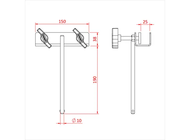 Doughty G1113 FRAME CLAMP 50mm 