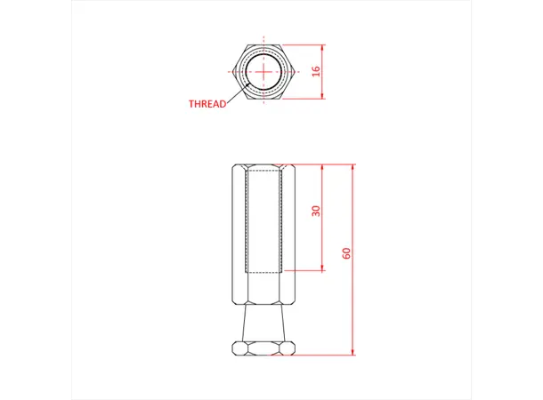 Doughty G1171 SNAP-IN THREADED SOCKET M12 X 35 