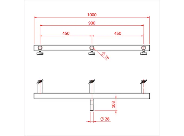 Doughty G1315 JUNIOR TRIPLE HEADER 