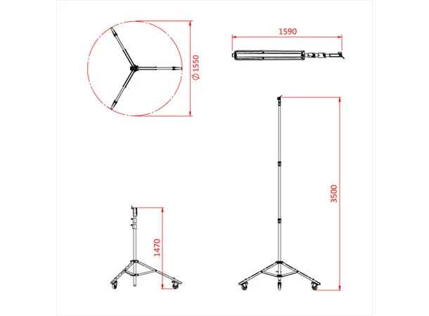Doughty G207501 JUNIOR ROLLER STAND Shadow Range 