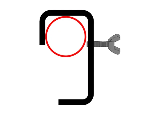 Doughty T21810 HOOK CLAMP 75mm HEAVY DUTY 