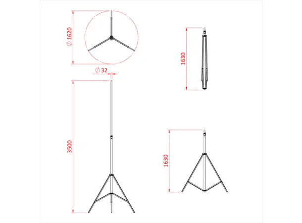 Doughty T51201 SHADOW RANGE NOVA STAND 3.5 metre 