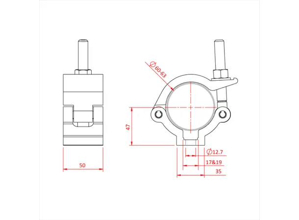 Doughty T57400 MAMMOTH CLAMP HALF COUPLER 