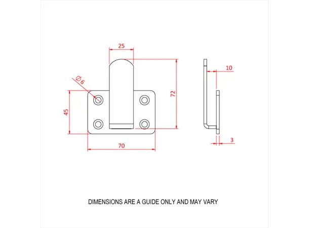 Doughty T66200 PELMET CLIP 