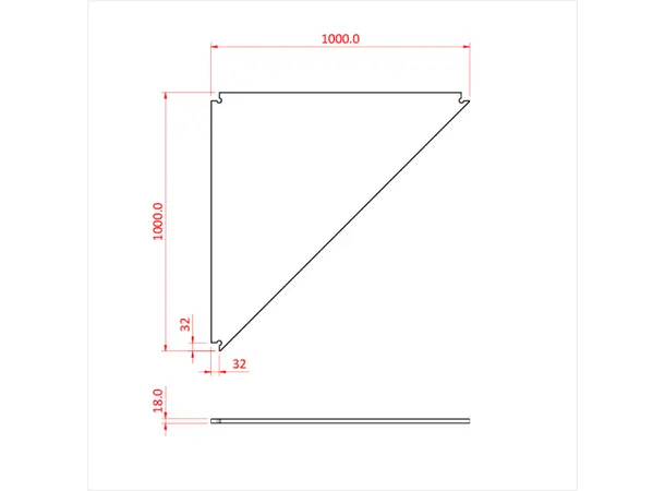 Doughty T76600 EASYDECK 1METRE SQUARE DECK PANEL 