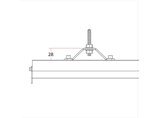 Doughty T81140 DOUGHTY RAIL - 25MM TOP HAT 