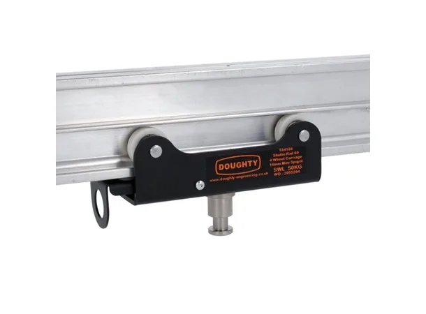 Doughty T84186 4 WHEEL CARRIAGE 5/8" MINI SPIGOT (BRAKE) 