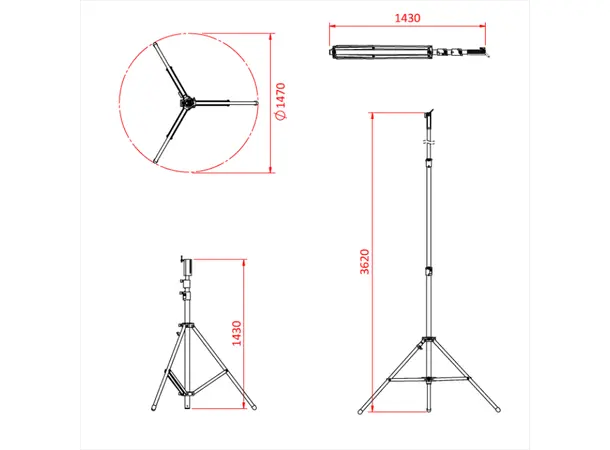 Doughty G204501 COMBO STAND Shadow Range 