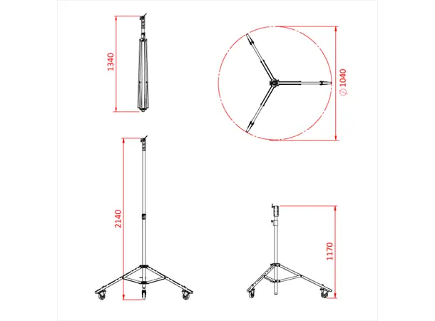 Doughty G207001 BABY ROLLER STAND Shadow Range 