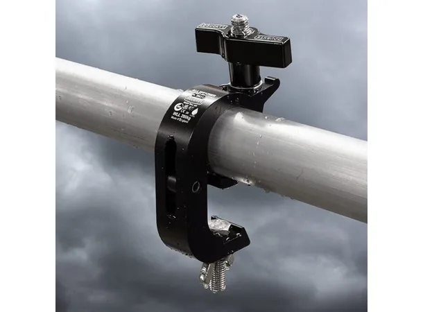 Doughty IP5886101 TRIGGER HOOK CLAMP (Black) - STAINLESS STEEL FIXINGS 