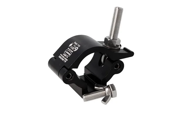 Doughty LIGHTWEIGHT HOOK CLAMP, Black STAINLESS STEEL FIXINGS 